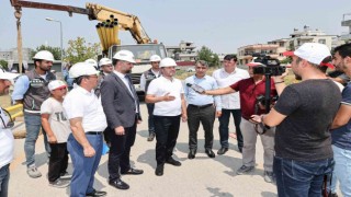 Çamlıbelde doğalgaz için ilk kazma vuruldu