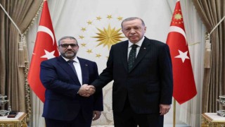 Cumhurbaşkanı Erdoğan, Libya Yüksek Devlet Konseyi Başkanı el-Mişriyi kabul etti