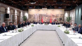 Cumhurbaşkanı Erdoğan, TİM Başkanı ve yönetim kurulu üyelerini kabul etti