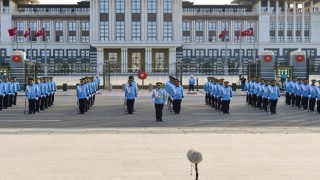 Cumhurbaşkanlığı Tüfekli Gösteri Bölüğü ve Mehteran Birliğinden görkemli gösteri