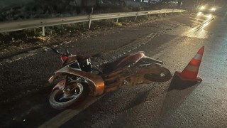 D-650de cip ile motosiklet çarpıştı: 1 ağır yaralı