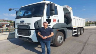 Devrekani Belediyesine hibe edilen kamyon hizmete alındı