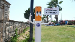 Didimde geri dönüştürülen hurda malzemeler kenti güzelleştiriliyor