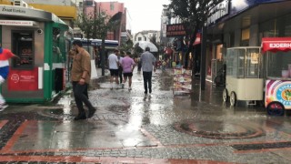 Edirnede kuvvetli yağış etkili oldu