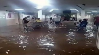 Ege Üniversitesi Tıp Fakültesi Hastanesindeki su baskınına dair yeni görüntüler ortaya çıktı