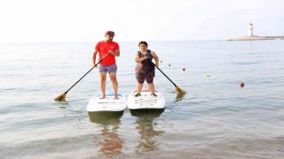 Engelli bireyler SUP Board yaparak moral buldu