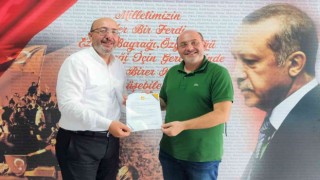 Erdoğanın Ali Çetinbaşa gönderdiği mektubu Başkan Önsay takdim etti