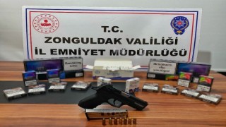 Ereğlide kaçak sigara, puro ve cinsel içerikli ürünler ele geçirildi