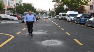 Evliya Çelebi Caddesinde yol çilesi bitti