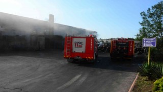 Fabrika yangını diye panik oluştu, makine arızası çıktı