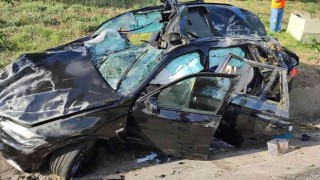Fransadan tatil için gelen gurbetçi aile kaza yaptı: 4 yaralı