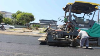 Gazipaşa Kültür Merkezi yoluna sıcak asfalt