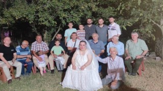 Gelinlik giydi, hayalleri gerçekleşti