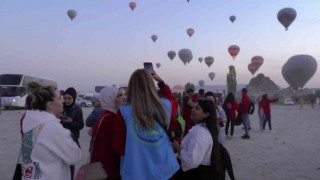 Gençler Kapadokyaya hayran kaldı