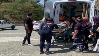 Gezmek için çıktığı Boyabat Kalesinden düşen şahıs yaralandı