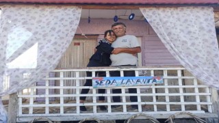 Hayata tutunan kızının lavanta bahçesi hayalini gerçeğe dönüştürdü