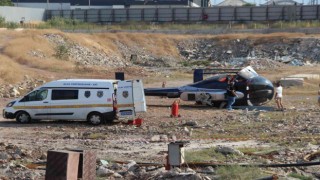Helikopter kazasının yaşandığı yerde çalışmalar sürüyor