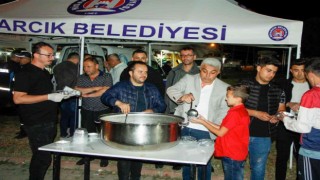 Hisarcık Belediyesinden festival alanında aşure ikramı