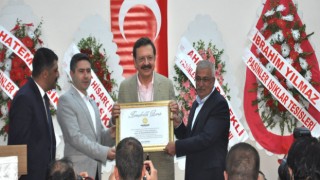 Hisarcıklıoğluna Pasinlerde fahri hemşerilik beratı verildi