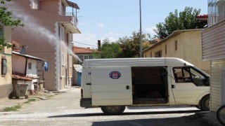 Hisarcıkta haşere ilaçlama çalışmaları sürüyor