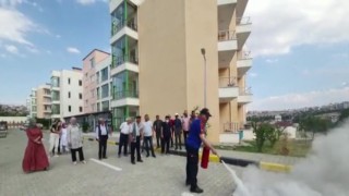 Huzur evlerinde doğal afet tatbikatları düzenlendi