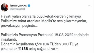 İçişleri Bakan Yardımcısı Çataklıdan polis promosyonu protokolü hakkındaki iddialarla ilgili açıklama
