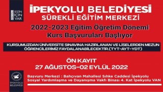İpekyolu Belediyesinden ücretsiz TYT-AYT-YDT kursları