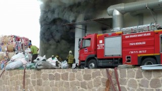 İplik fabrikası yangın sonrası kullanılmaz hale geldi