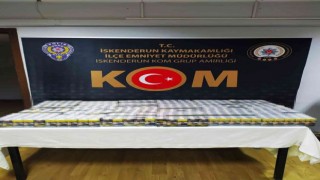 İskenderunda bin paket kaçak sigara yakalandı