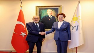 İYİ Parti Genel Başkanı Akşener, Saadet Partisi Genel Başkanı Karamollaoğlu görüştü