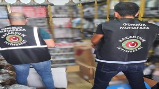 İzmirde yasadışı sigara üreticilerine Gümrük Muhafaza ekiplerinden darbe