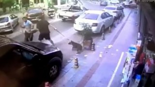 Kadıköyde toz yumruğu: Sokak ortasında darp etti