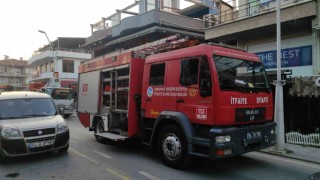 Kafenin fritözü alev aldı, ekipler harekete geçti