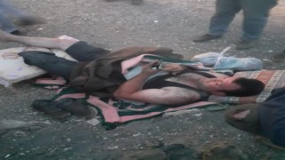 Kamyonla kaza yaptı, yaralı haliyle elindeki telefonu bir saniye bile bırakmadı