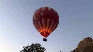 Kapadokyanın giriş kapısı Soğanlıda balon uçuşları başladı