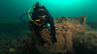 Karadenizin 36 metre altında sevinç çığlıkları