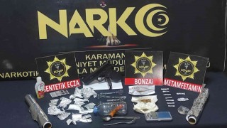 Karamanda uyuşturucudan gözaltına alınan 3 şüpheli tutuklandı