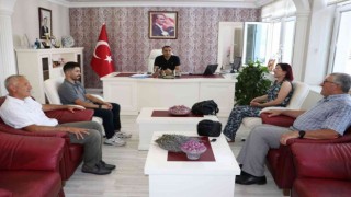 Kaymakam Çelik, milli bisikletçiyi ağırladı