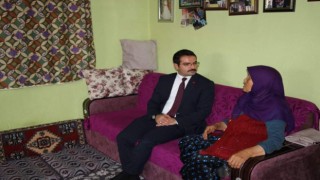 Kaymakam Han ilk ziyaretini şehit ve gazi ailelerine gerçekleştirdi