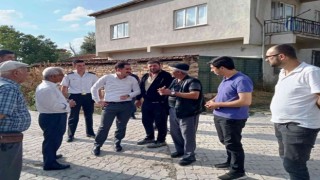 Kaymakam İpek, selden zarar gören Muratlı köyünde incelemelerde bulundu