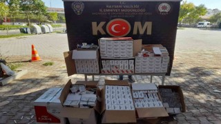 Kayseride 35 kilo kaçak tütün ele geçirildi