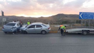 Kırıkkalede 2 otomobil çarpıştı: 1 yaralı