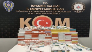 KKTCden İstanbula gelen yolcuların valizlerinden kaçak tütün ürünleri çıktı