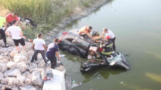 Kontrolden çıkan cip sulama kanalına uçtu: 1 ölü, 3 yaralı