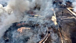 Kübada petrol tesisindeki yangın 5 gün sonra kontrol altına alındı