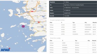 Kuşadası Körfezinde ikinci deprem: 5.1 büyüklüğünde meydana geldi