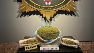 Malatyada 13 kilo 600 gram esrar ele geçirildi