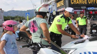 Marmariste kask takmayanlara 2 saat içinde 100 bin lira ceza kesildi