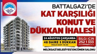 Melikgaziden Bbattalgazide kat karşılığı konut ve dükkan ihalesi