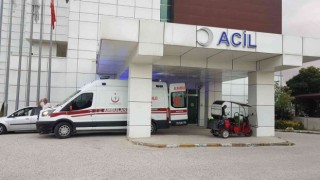 Mola verdiği dinlenme tesisinde ayağına yorgun mermi düştü